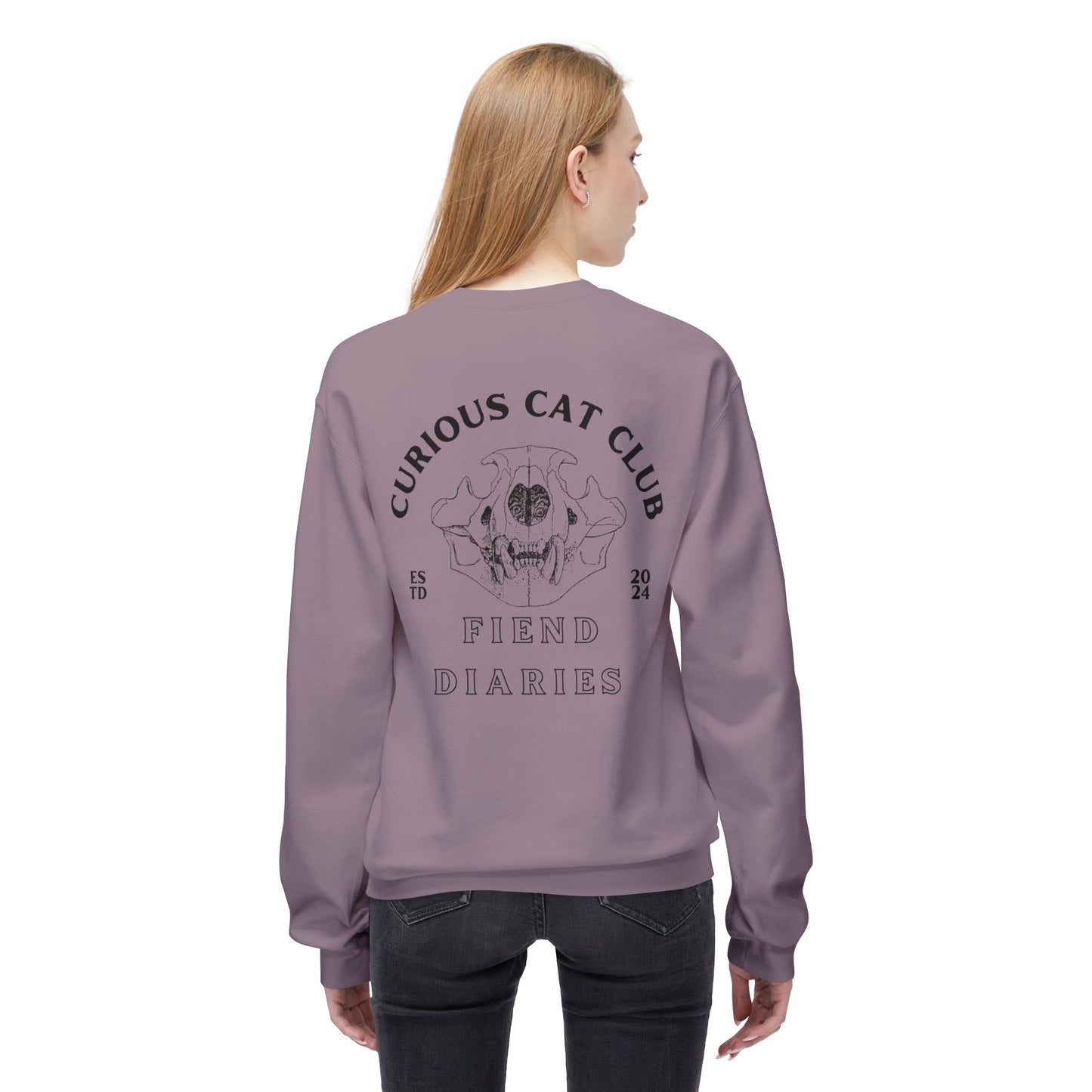 CURIOUS CAT CLUB CREWNECK