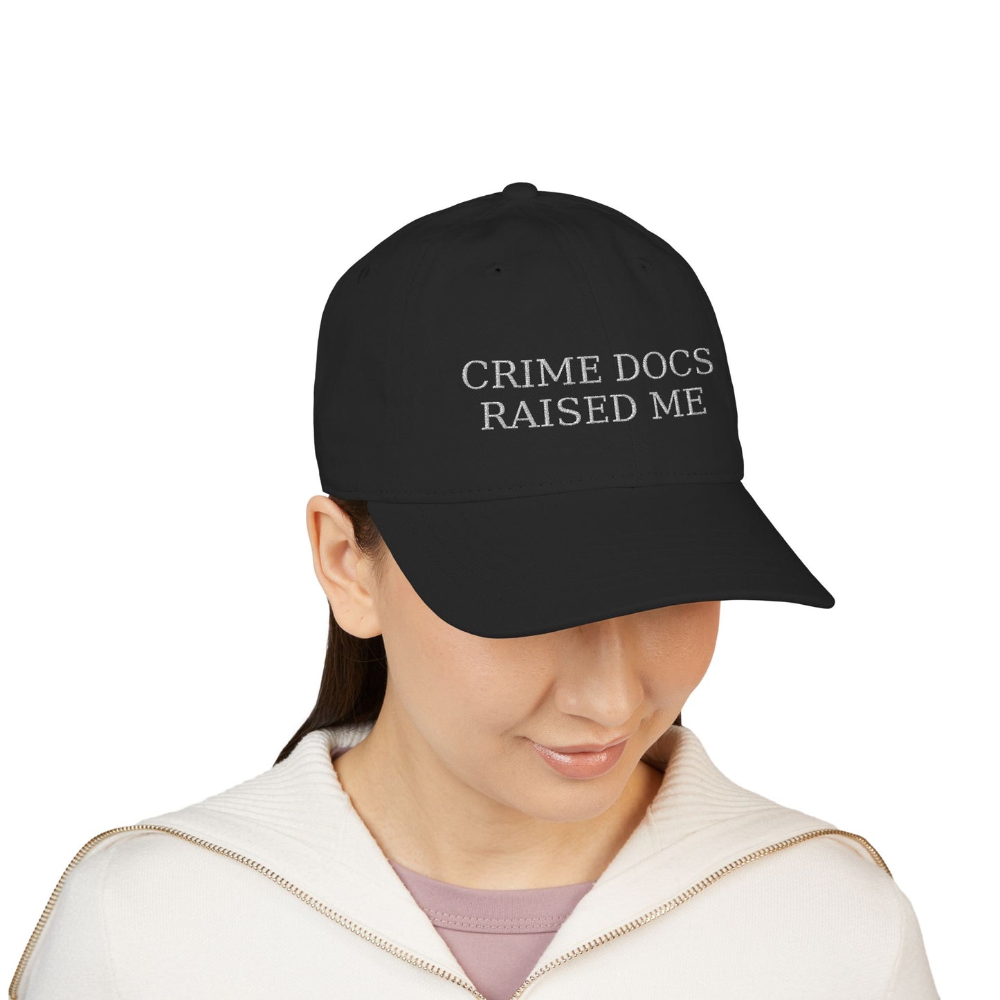 TRUE CRIME DOCUMENTARIES EMBROIDERED CAP
