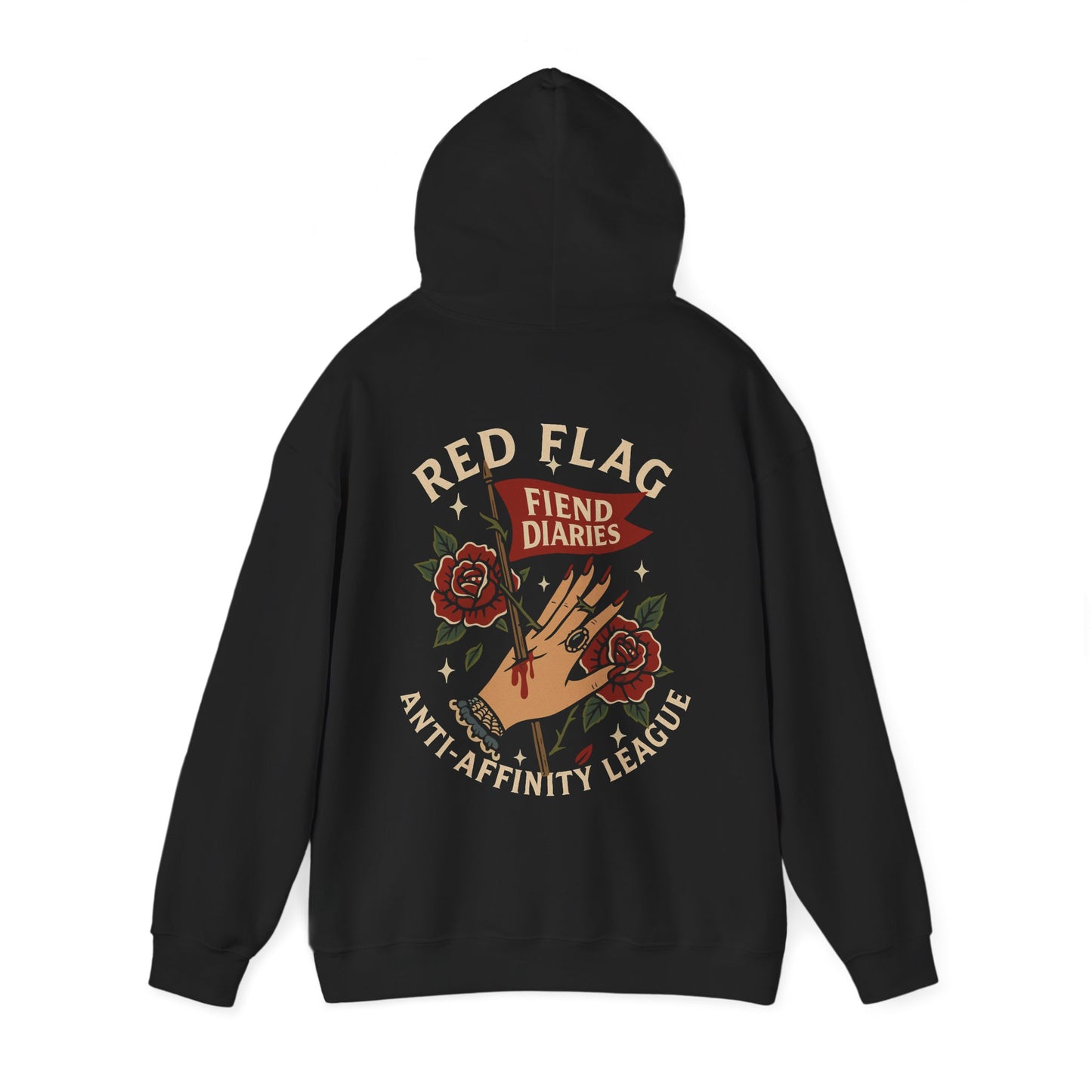 RED FLAG- FLEECE HOODIE
