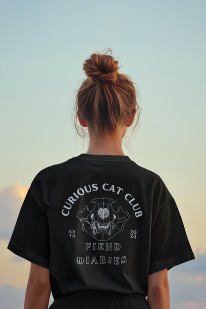 CURIOUS CAT CLUB T-SHIRT