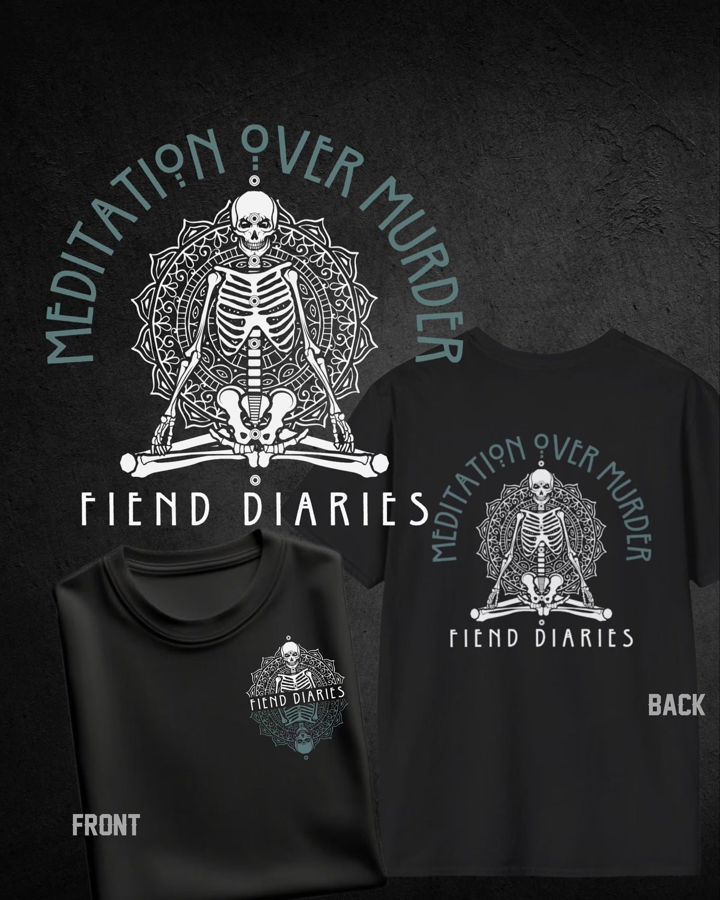 MEDITATION OVER MURDER T-SHIRT