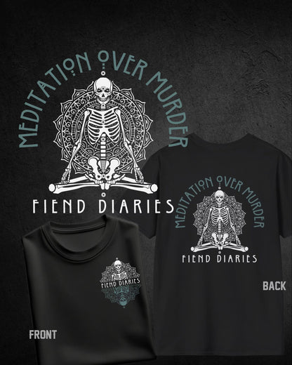MEDITATION OVER MURDER T-SHIRT