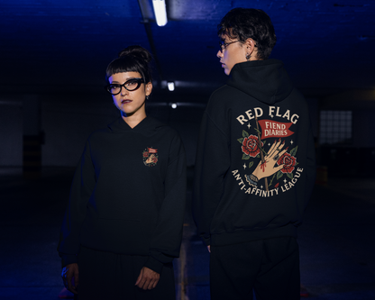 RED FLAG- FLEECE HOODIE