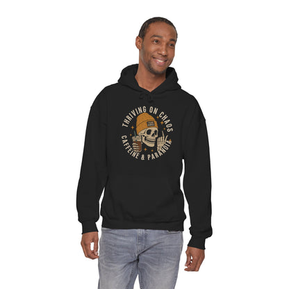 CAFFEINE CHAOS PARANOIA- FLEECE HOODIE