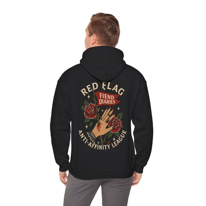 RED FLAG- FLEECE HOODIE
