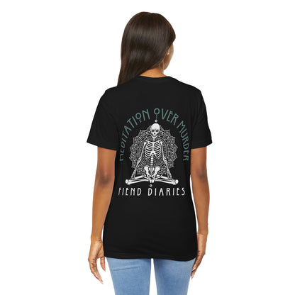 MEDITATION OVER MURDER T-SHIRT