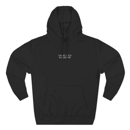 TRUE CRIME DOCUMENTARY- EMBROIDERED FLEECE HOODIE
